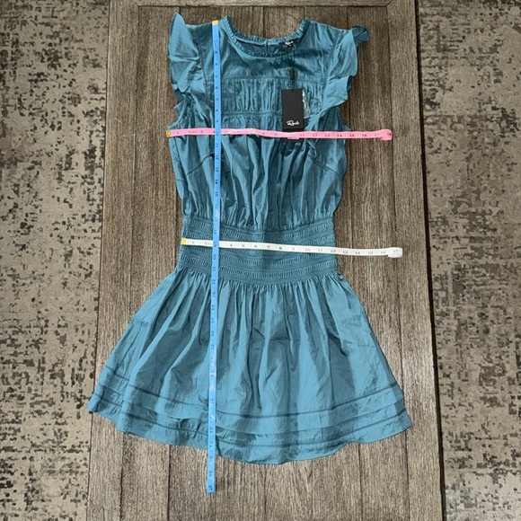 Rails Minnie Flutter Sleeve Mini Dress Lagoon - Picture 12 of 14